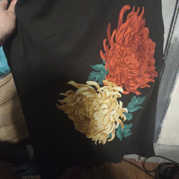 Banana Republic Black Maxi Dress with Floral Design - Picture 5 of 9